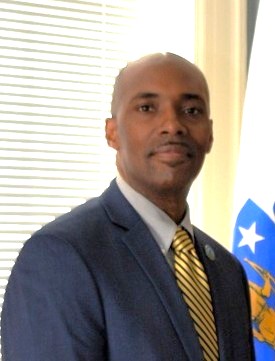 A headshot of Chief Shumeane Benford